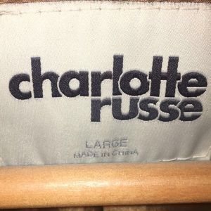 Faux brown leather jacket